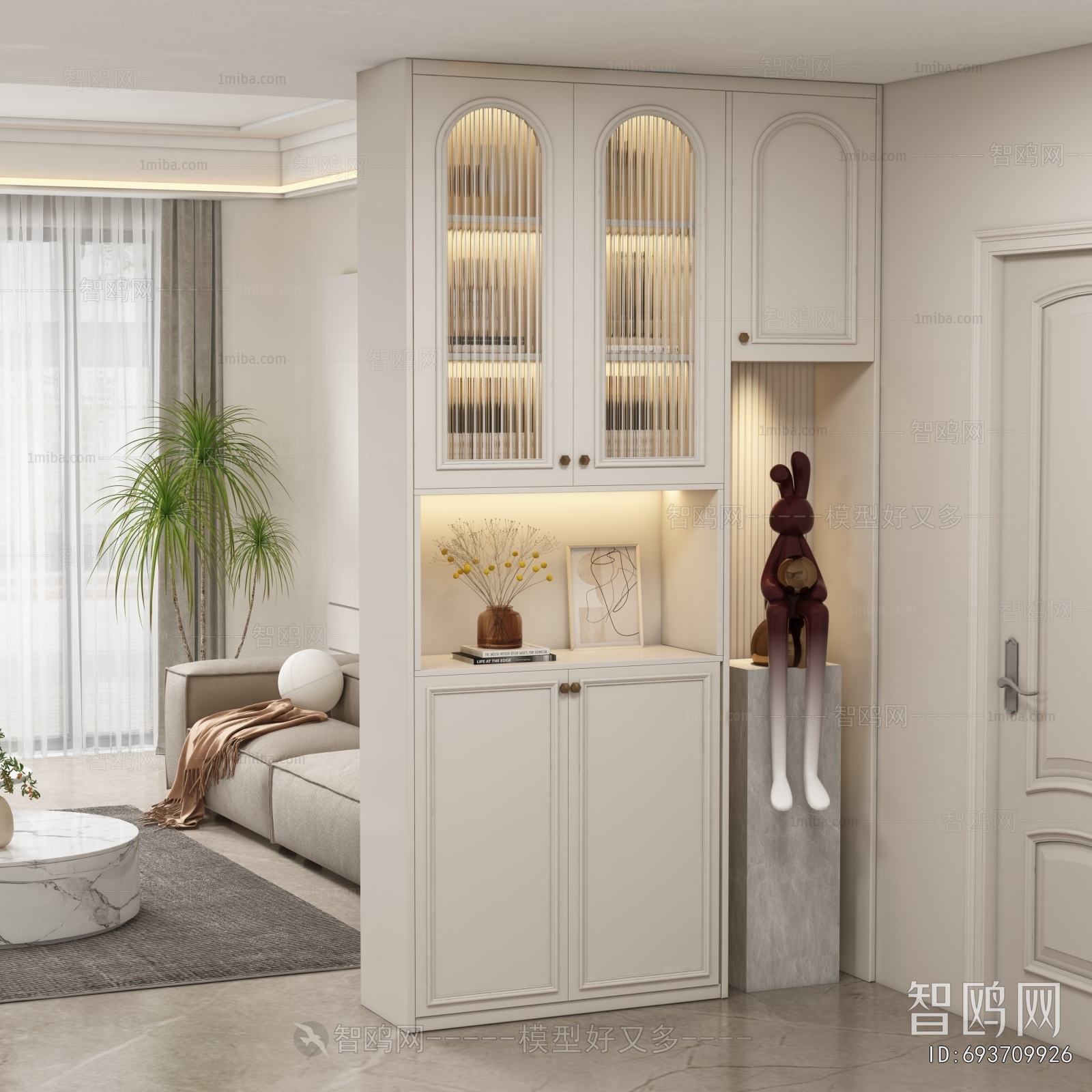 French Style Shoe Cabinet