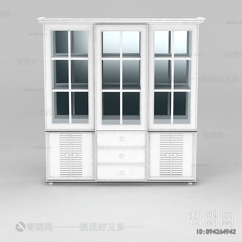 Simple European Style Wine Cabinet