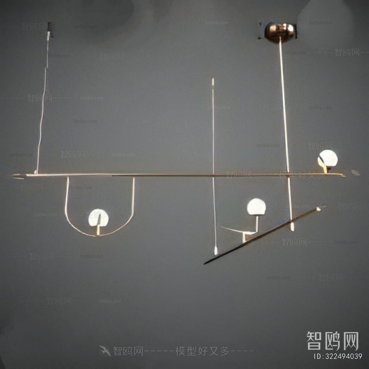 Modern Long Chandelier