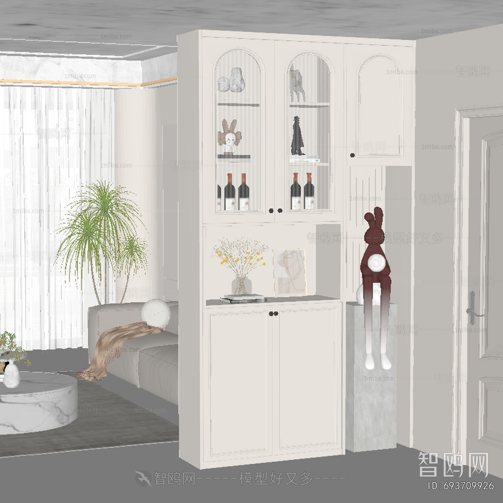 French Style Shoe Cabinet