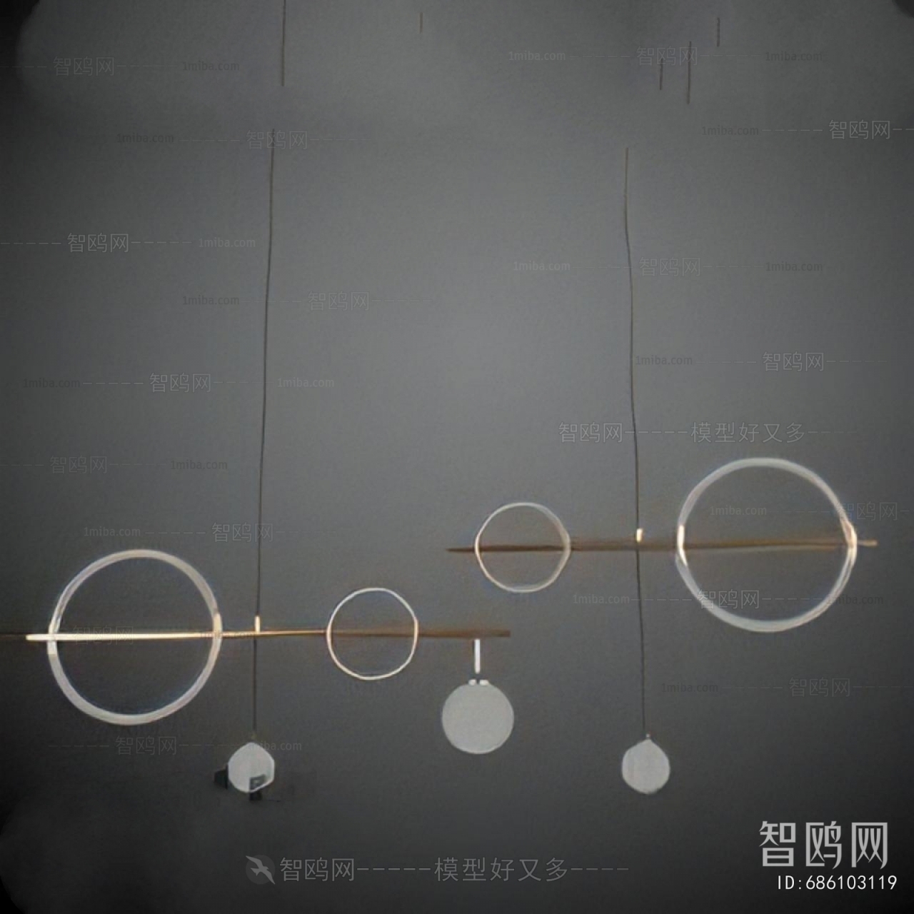 Modern Long Chandelier