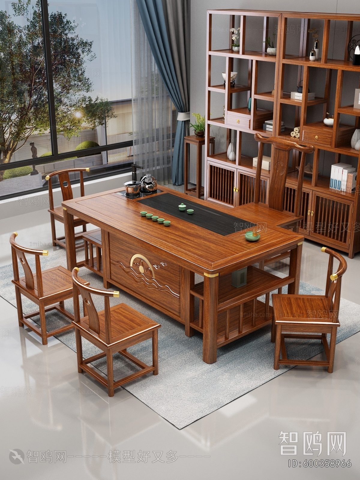 Chinese Style Tea Tables And Chairs