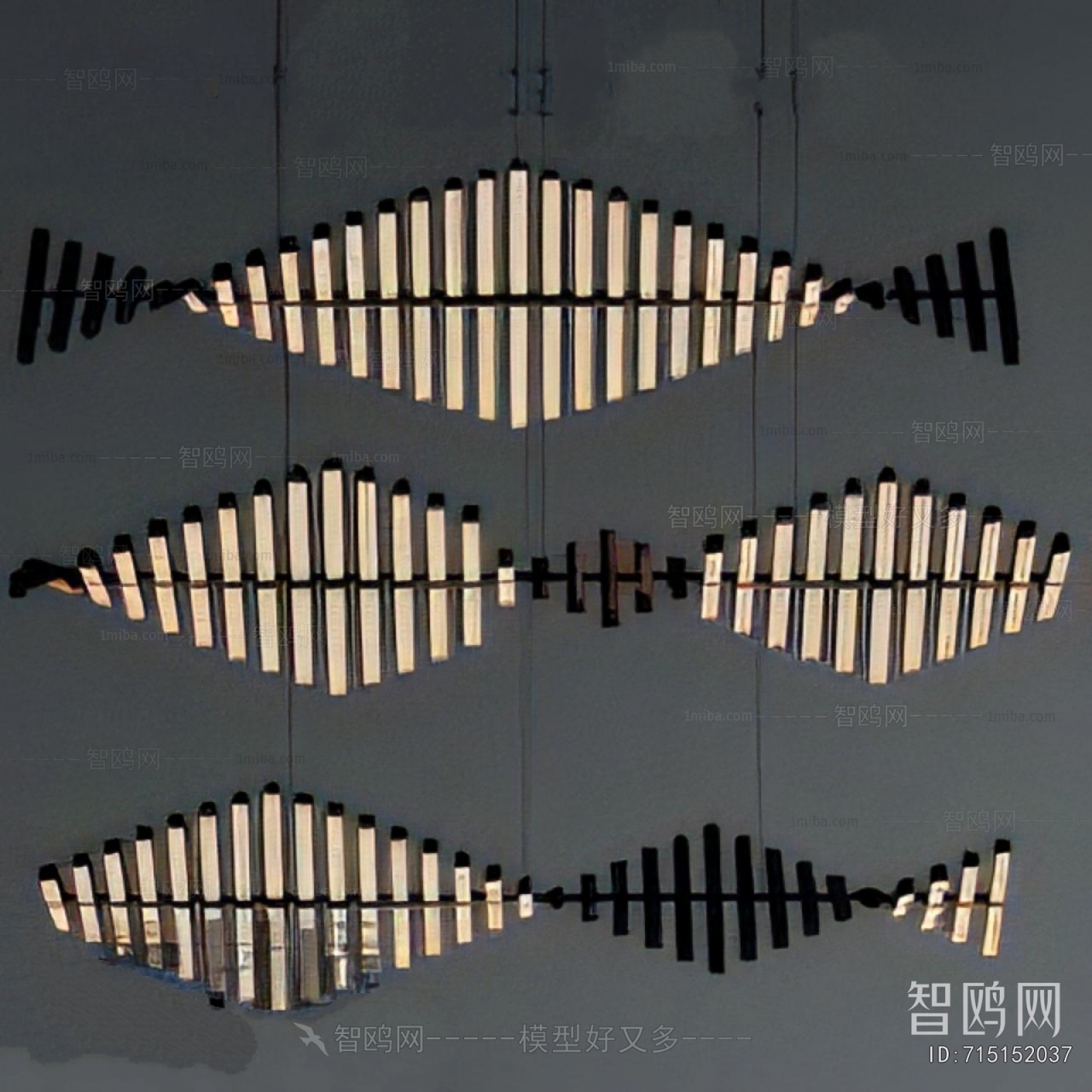 Modern Long Chandelier