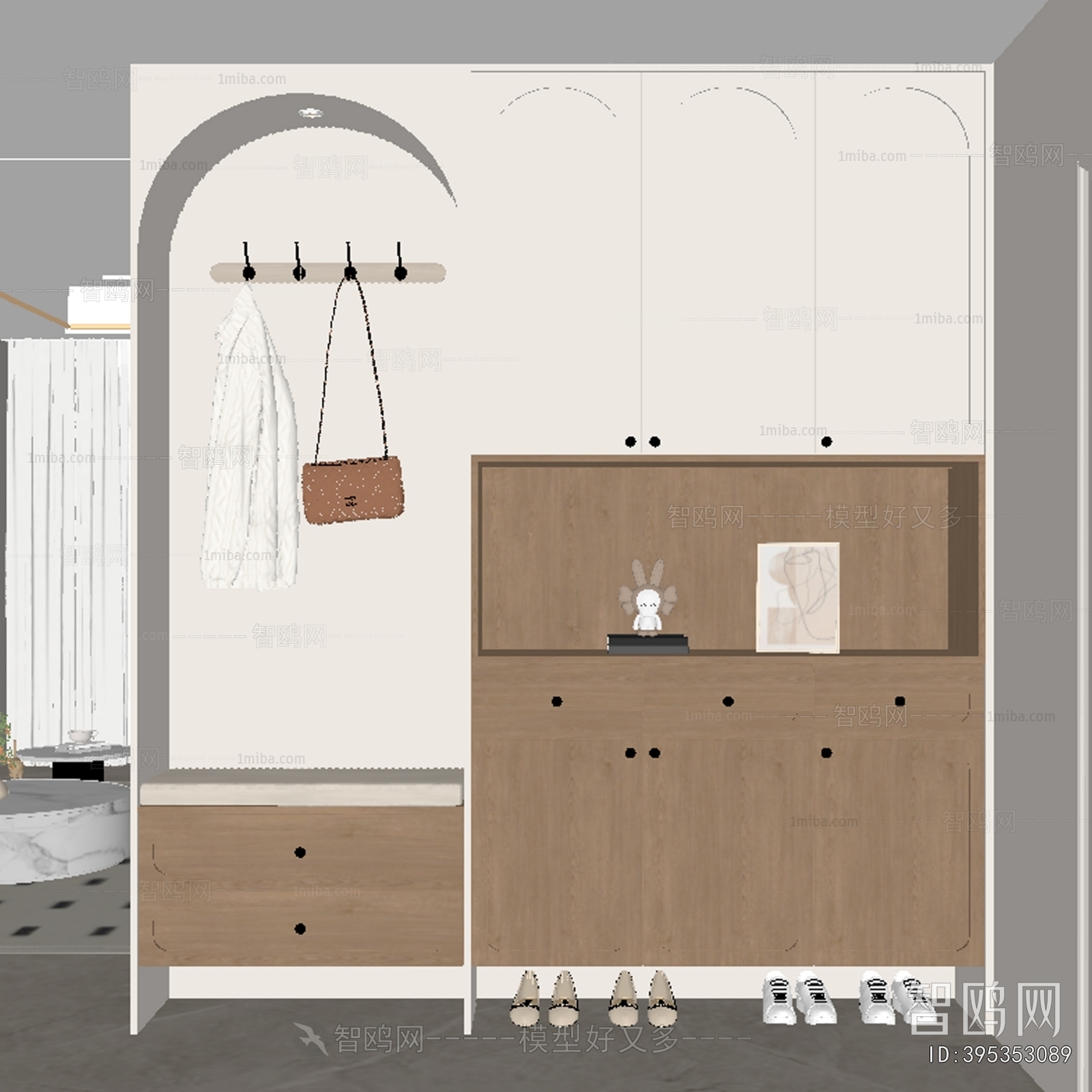 French Style Shoe Cabinet