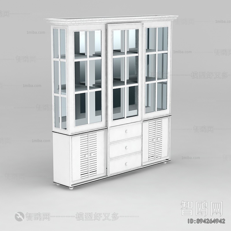 Simple European Style Wine Cabinet