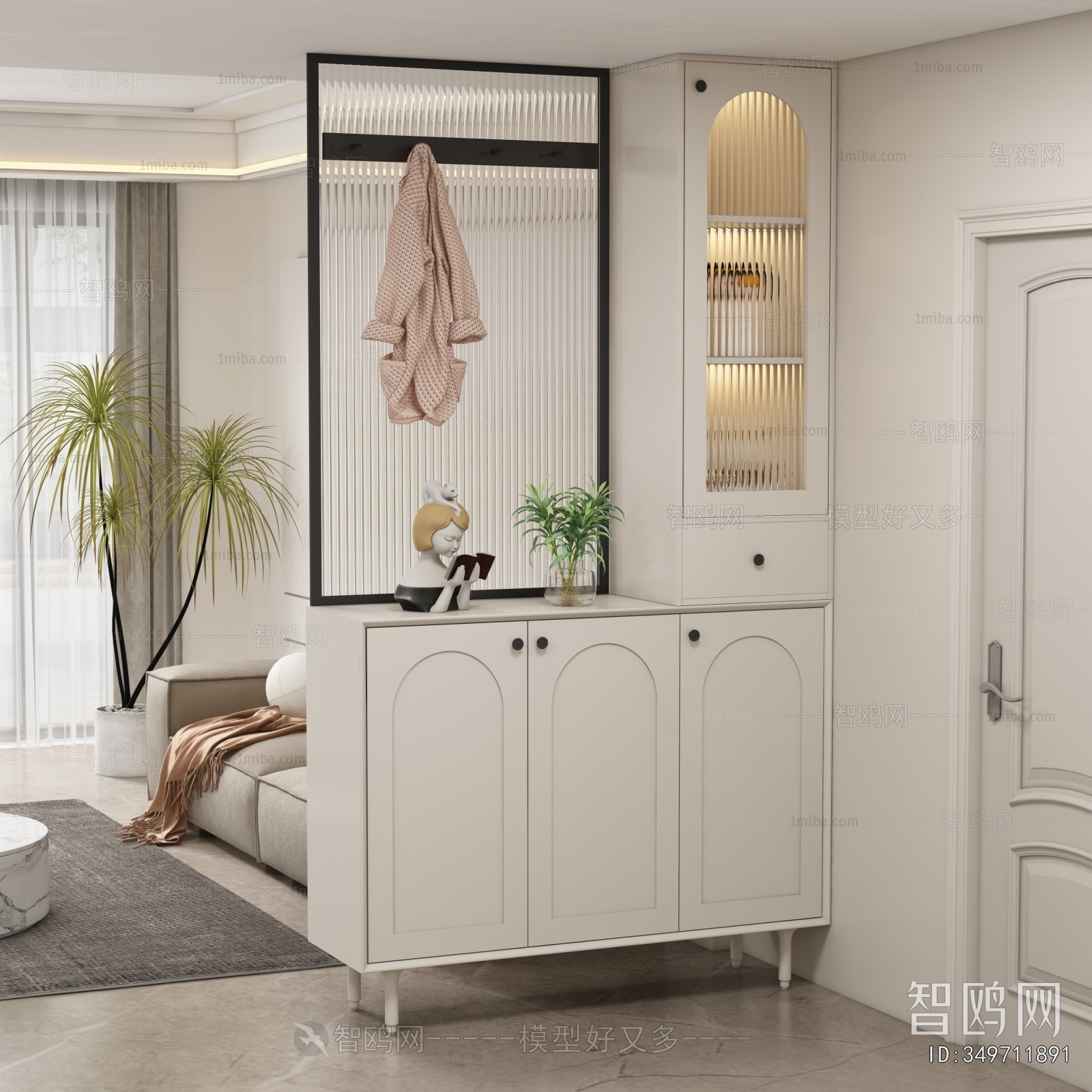 French Style Shoe Cabinet