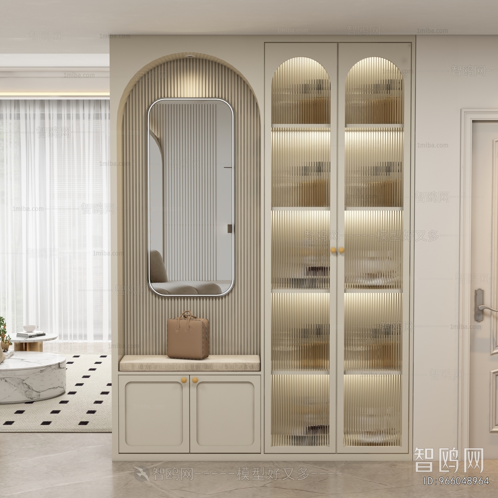 French Style Shoe Cabinet