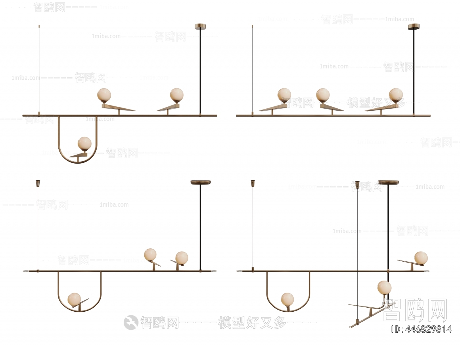 Modern Long Chandelier