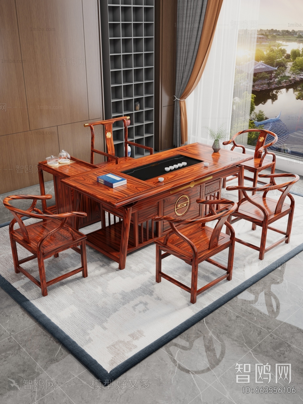 Chinese Style Tea Tables And Chairs