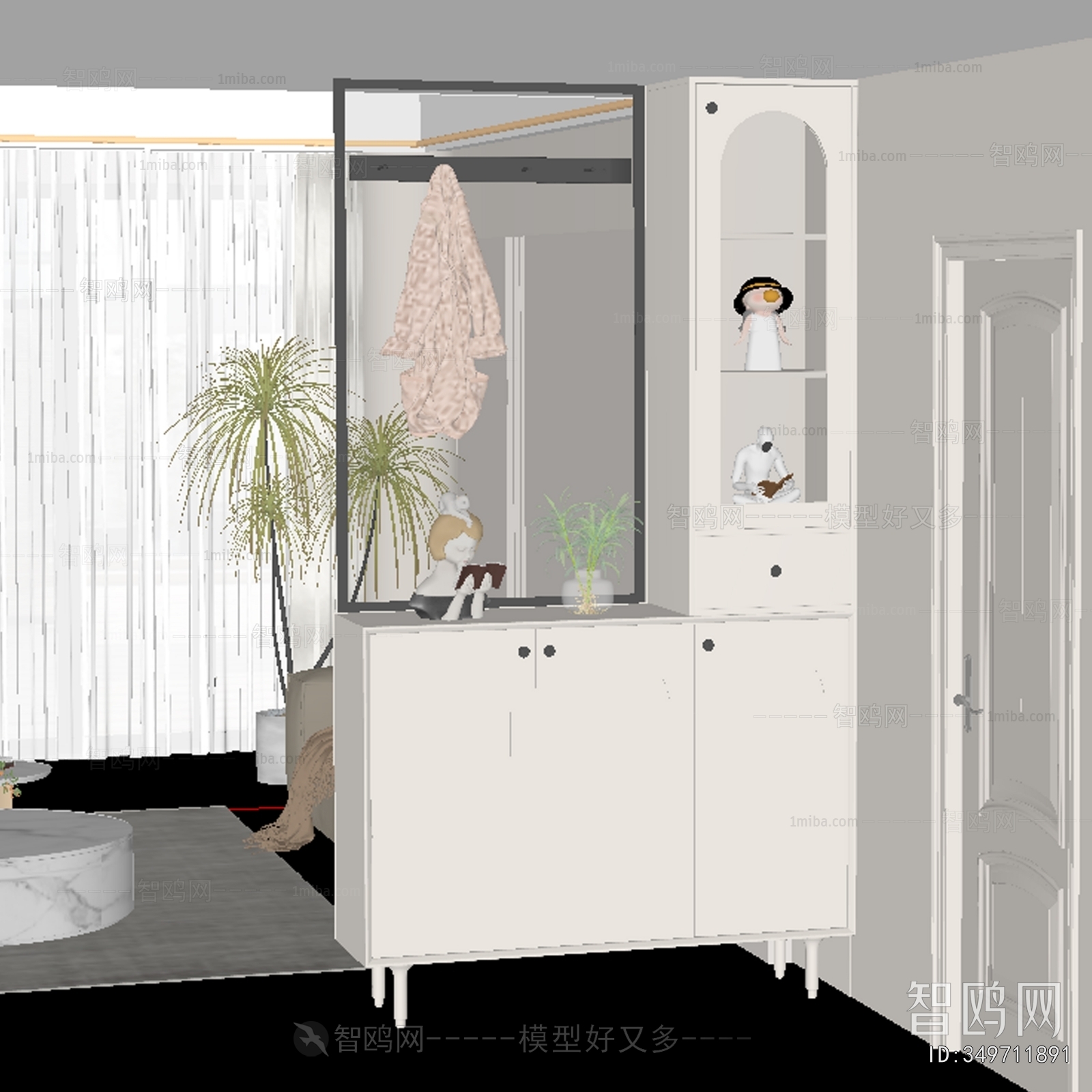 French Style Shoe Cabinet