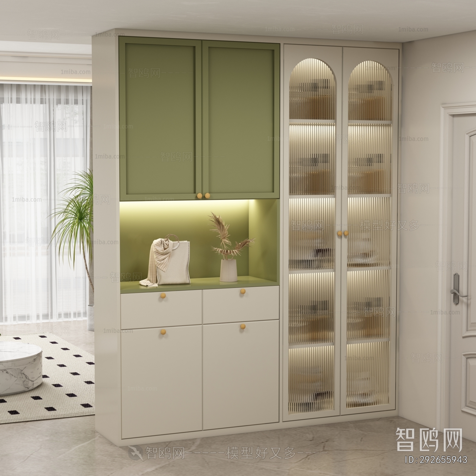 French Style Shoe Cabinet