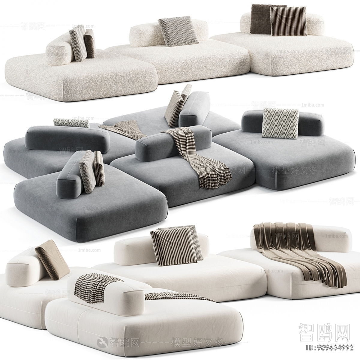 Modern Multi Person Sofa