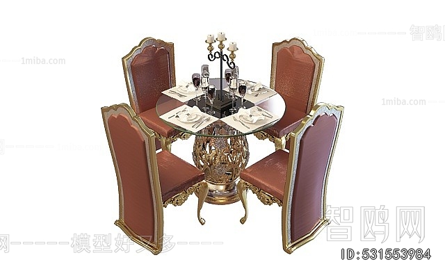 European Style Dining Table And Chairs