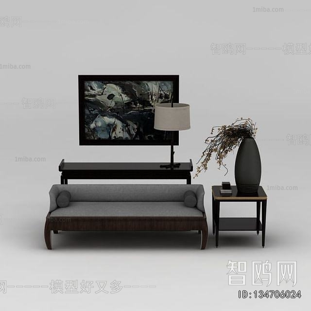 New Chinese Style Multi Person Sofa