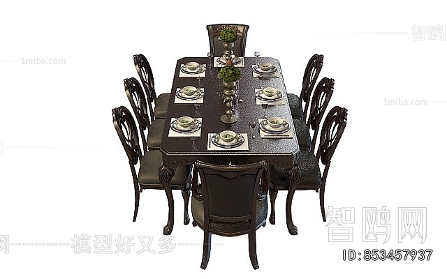 American Style Dining Table And Chairs