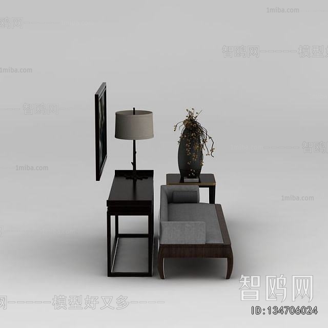 New Chinese Style Multi Person Sofa