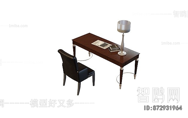 French Style Computer Desk And Chair