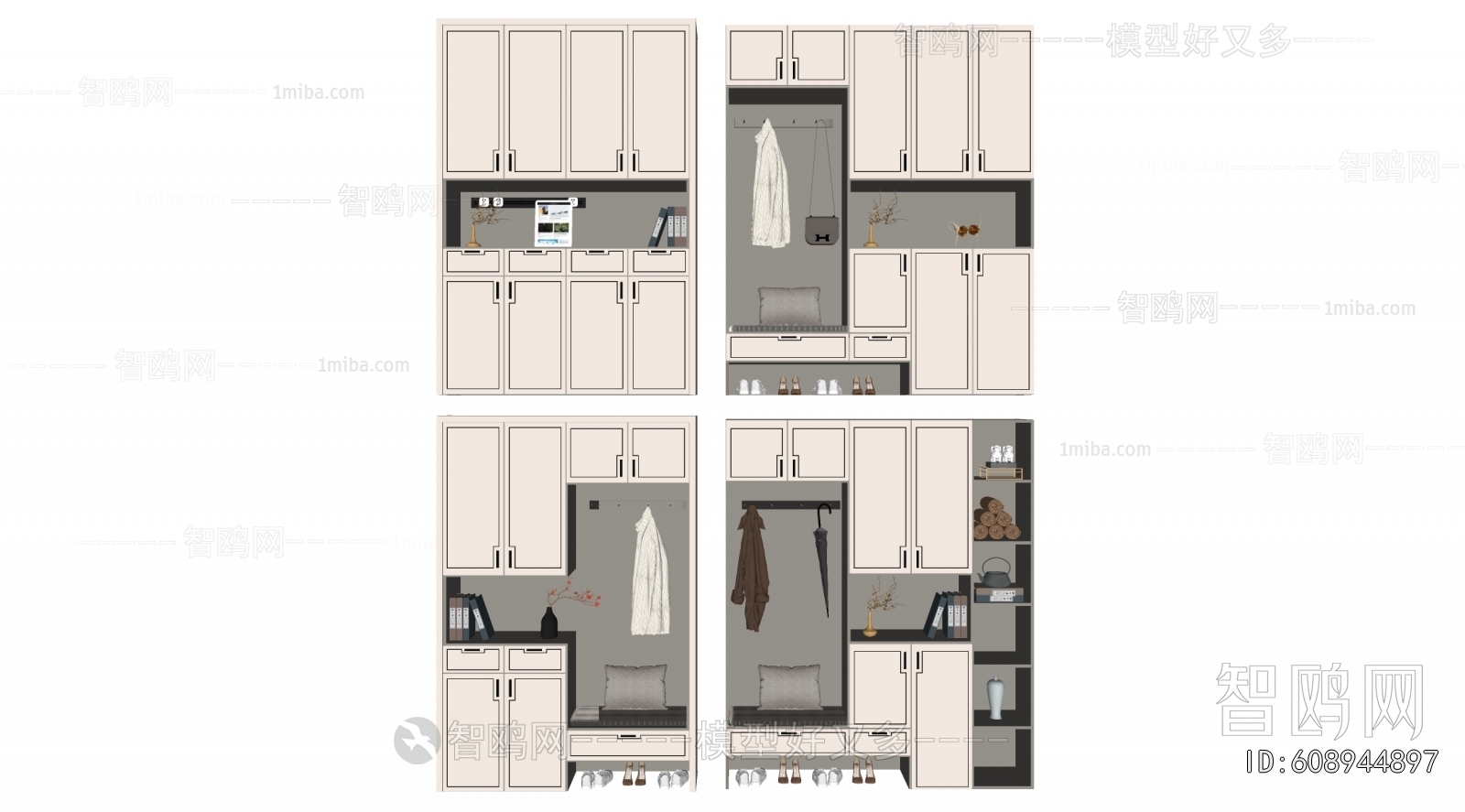 New Chinese Style Shoe Cabinet