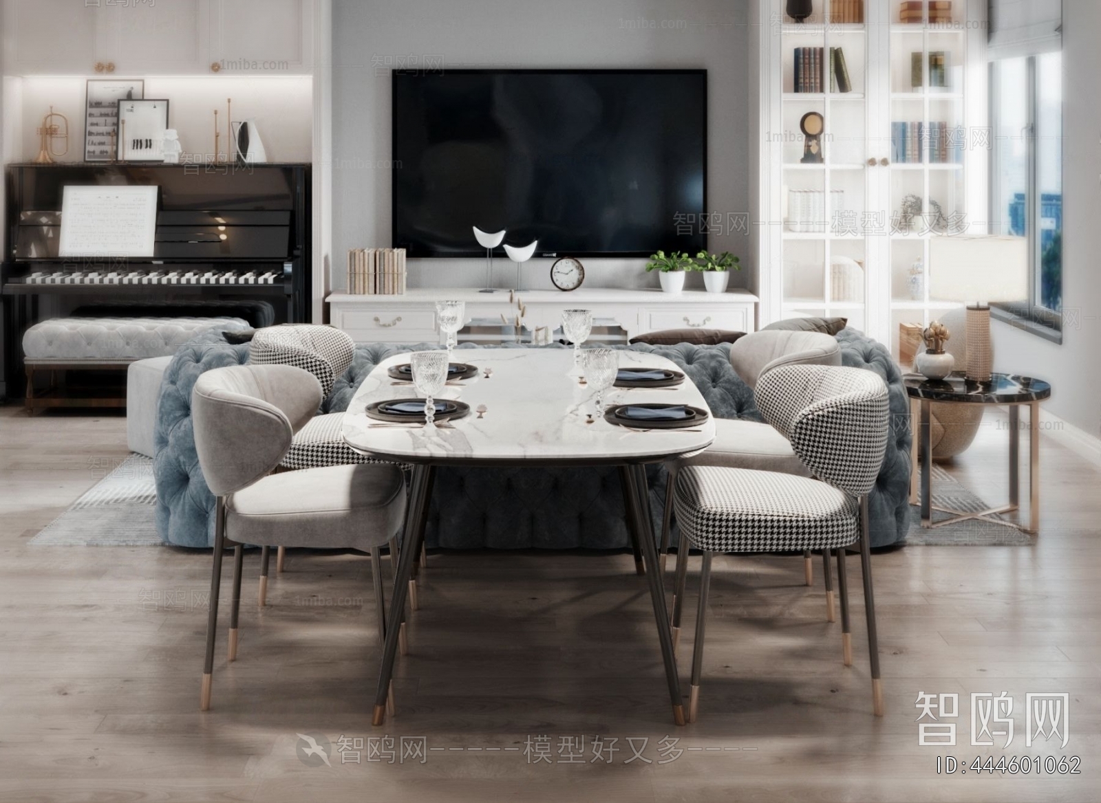 Simple European Style A Living Room