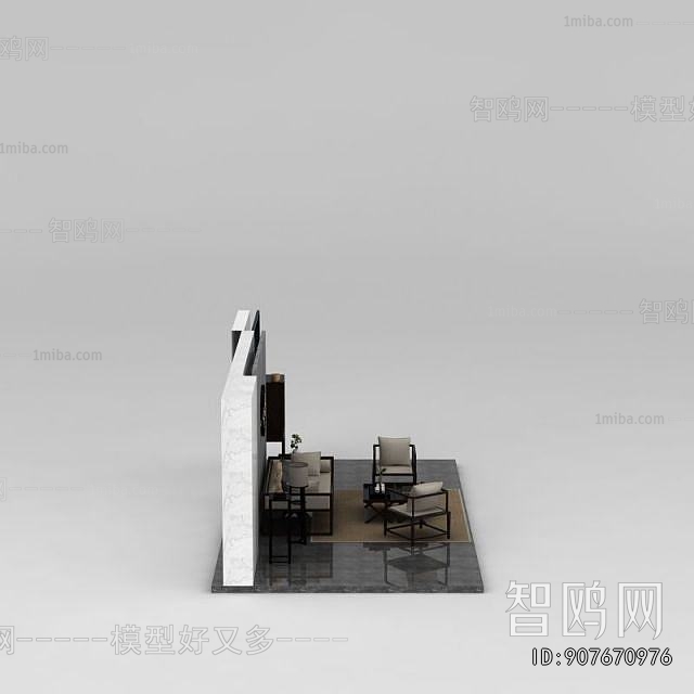 New Chinese Style Sofa Combination