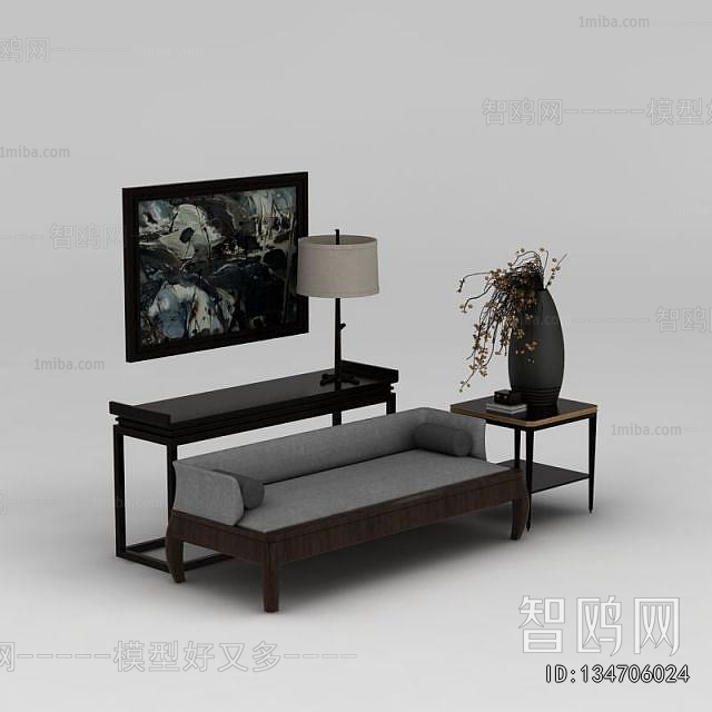 New Chinese Style Multi Person Sofa