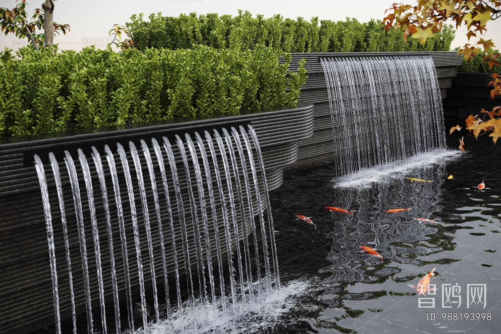 Modern Rockery Waterscape