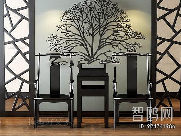 New Chinese Style Lounge Chair