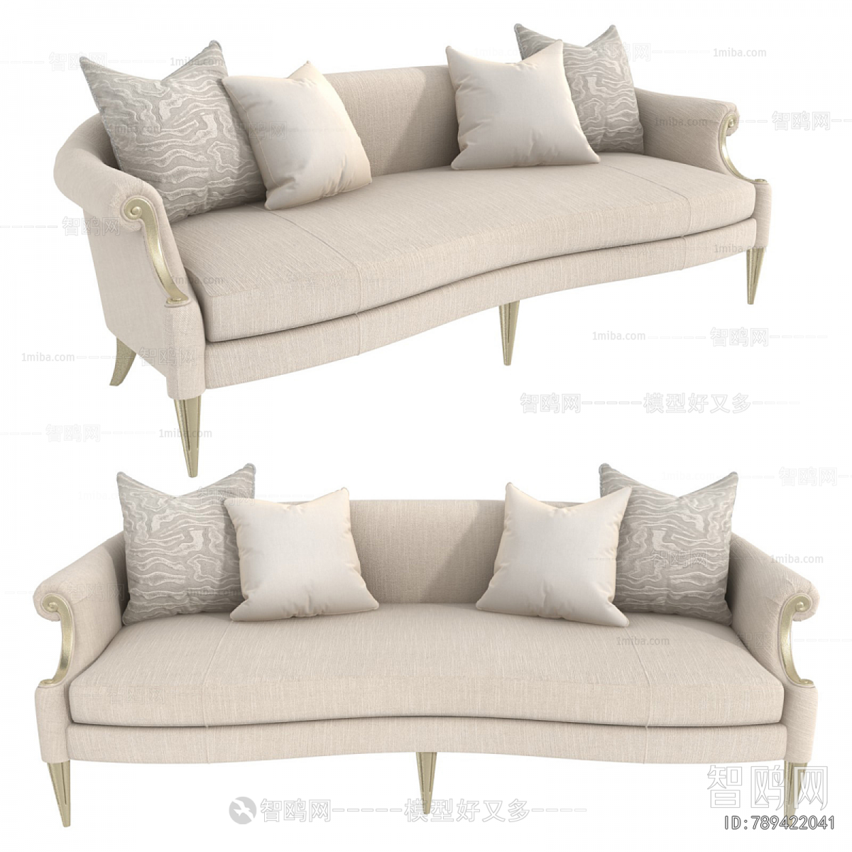 Simple European Style A Sofa For Two