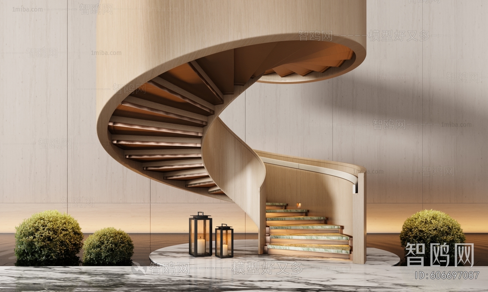 Modern Rotating Staircase
