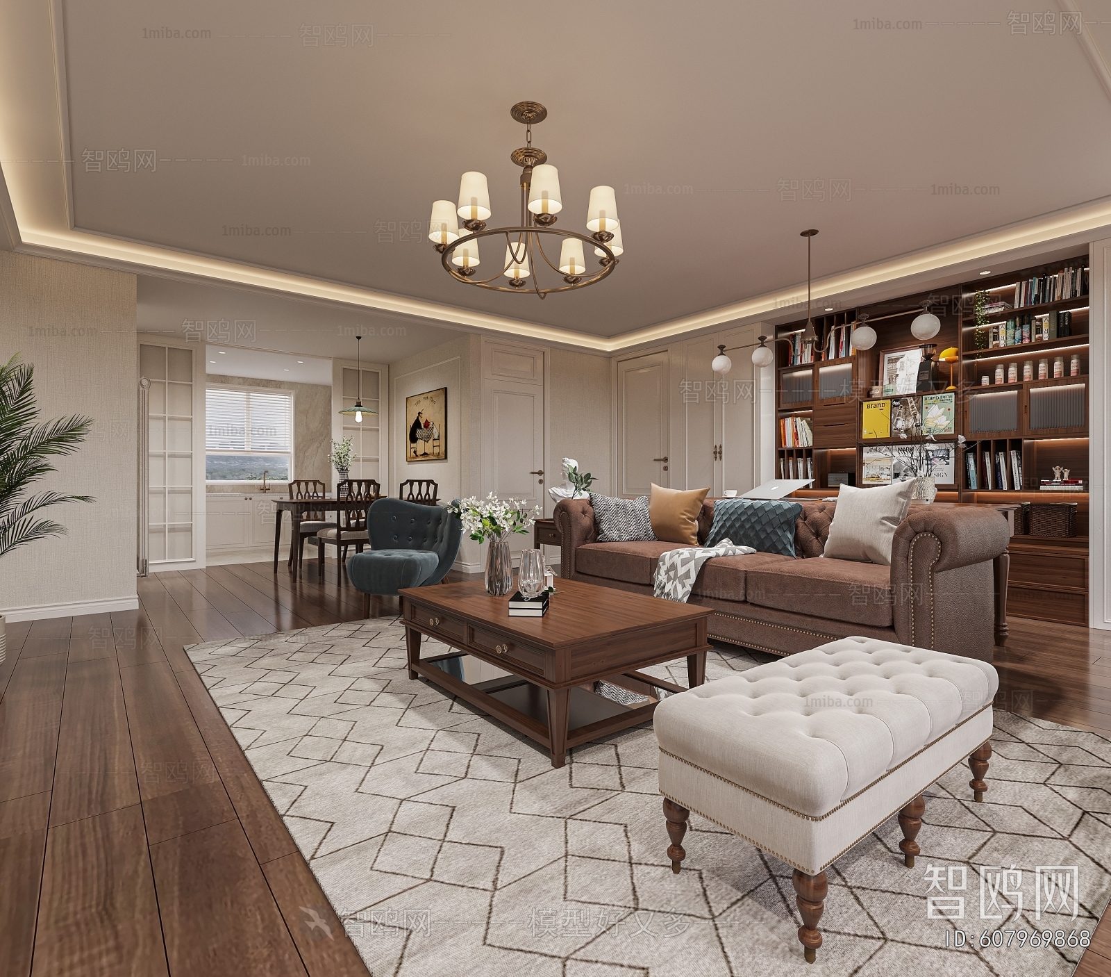 American Style A Living Room