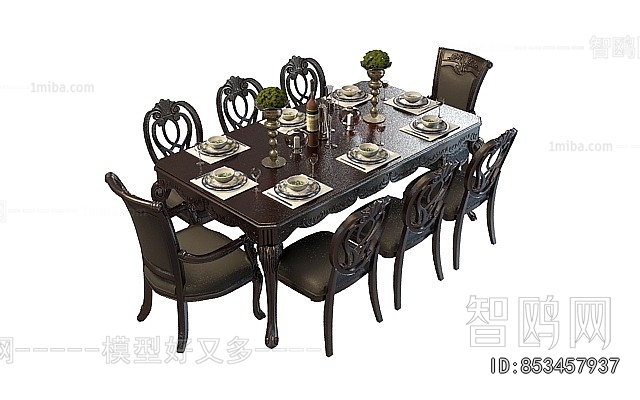 American Style Dining Table And Chairs