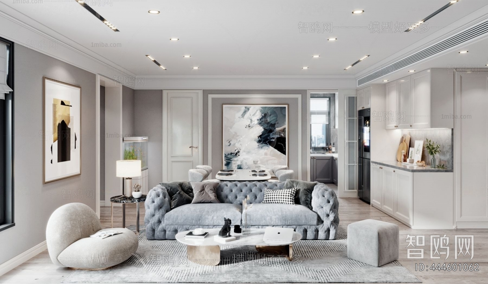 Simple European Style A Living Room