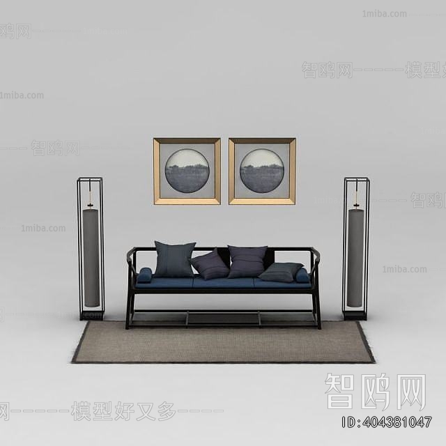 New Chinese Style Multi Person Sofa