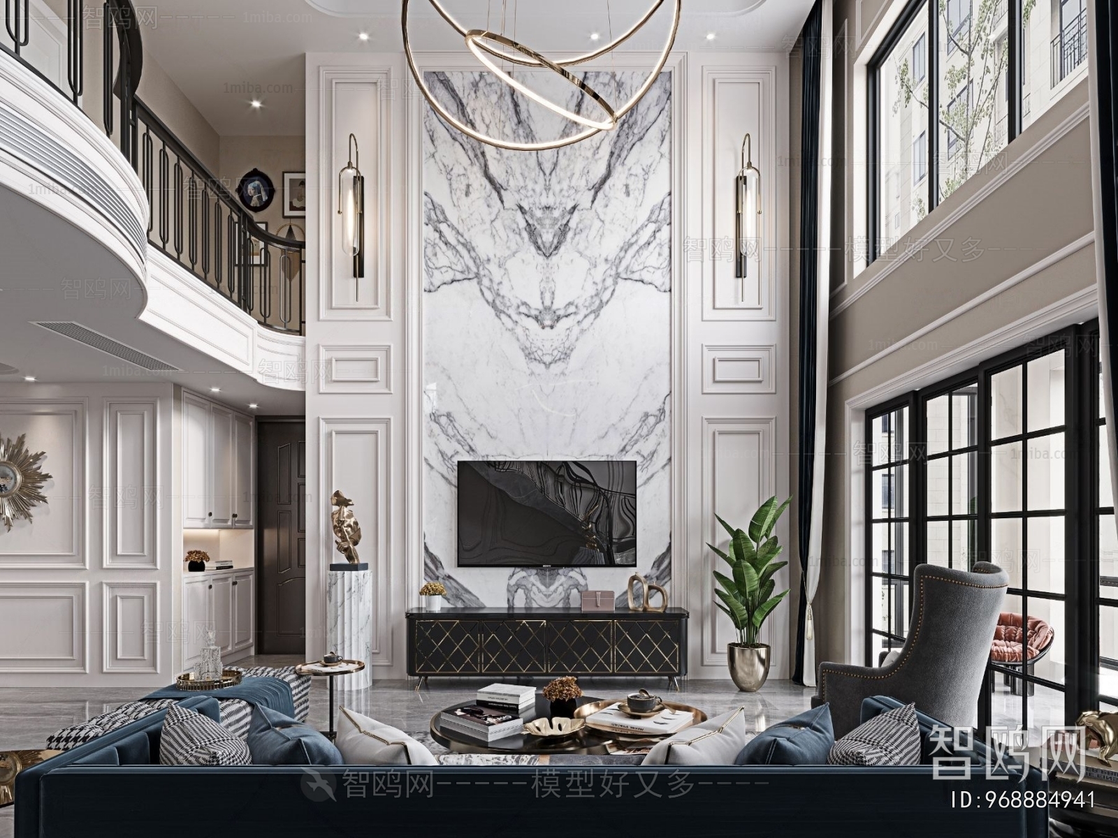 Simple European Style A Living Room