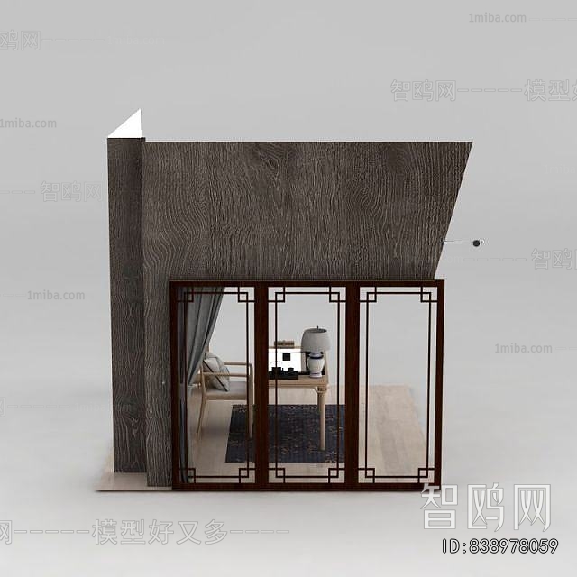 New Chinese Style Computer Desk And Chair