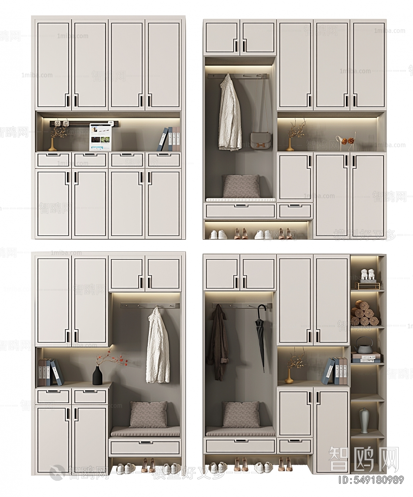 New Chinese Style Shoe Cabinet