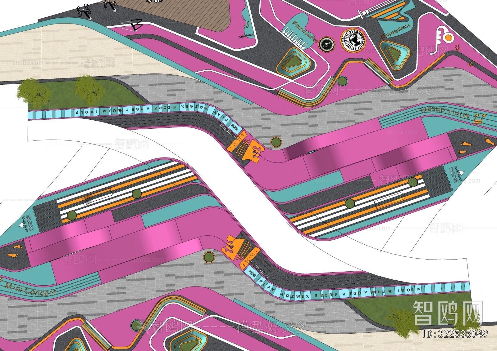 Modern Park Landscape