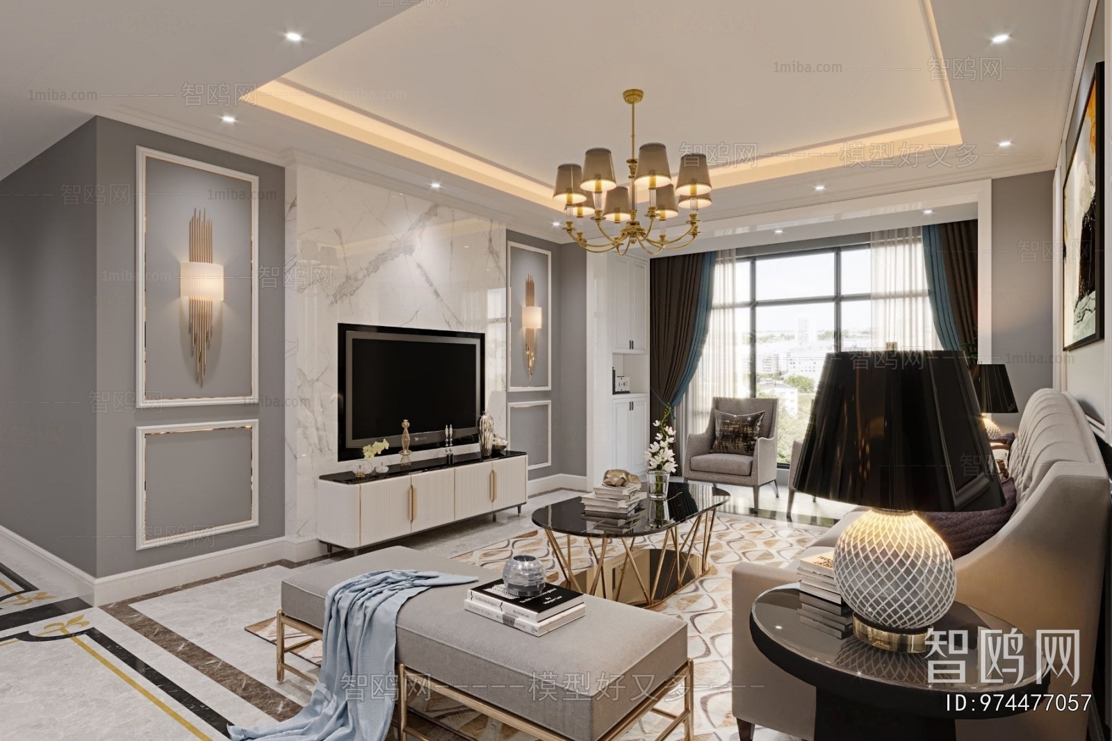 American Style A Living Room