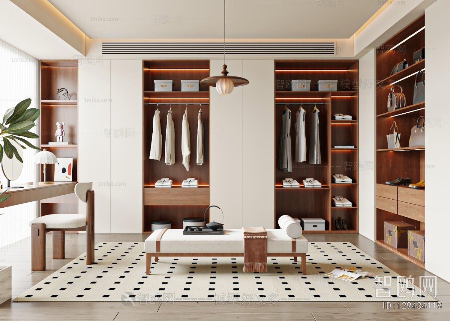 Modern Clothes Storage Area