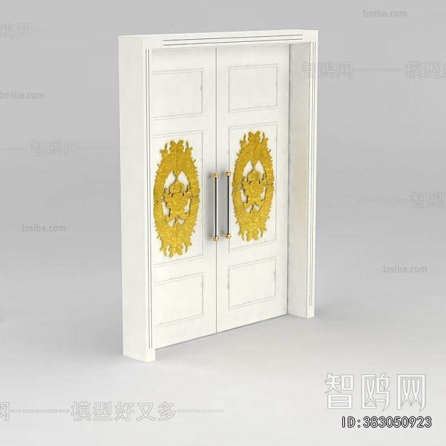 Simple European Style Double Door