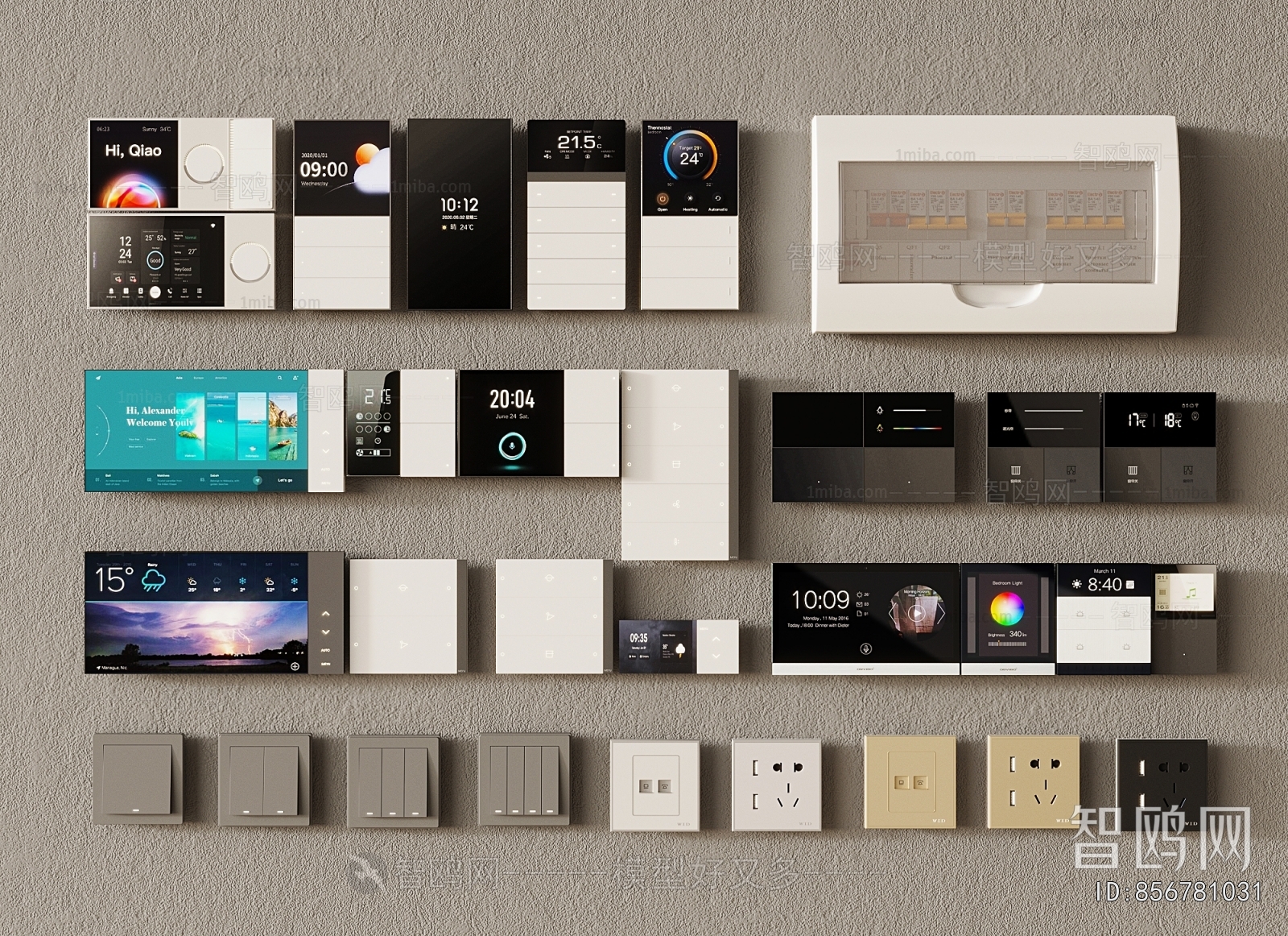 Modern Switch Socket Panel