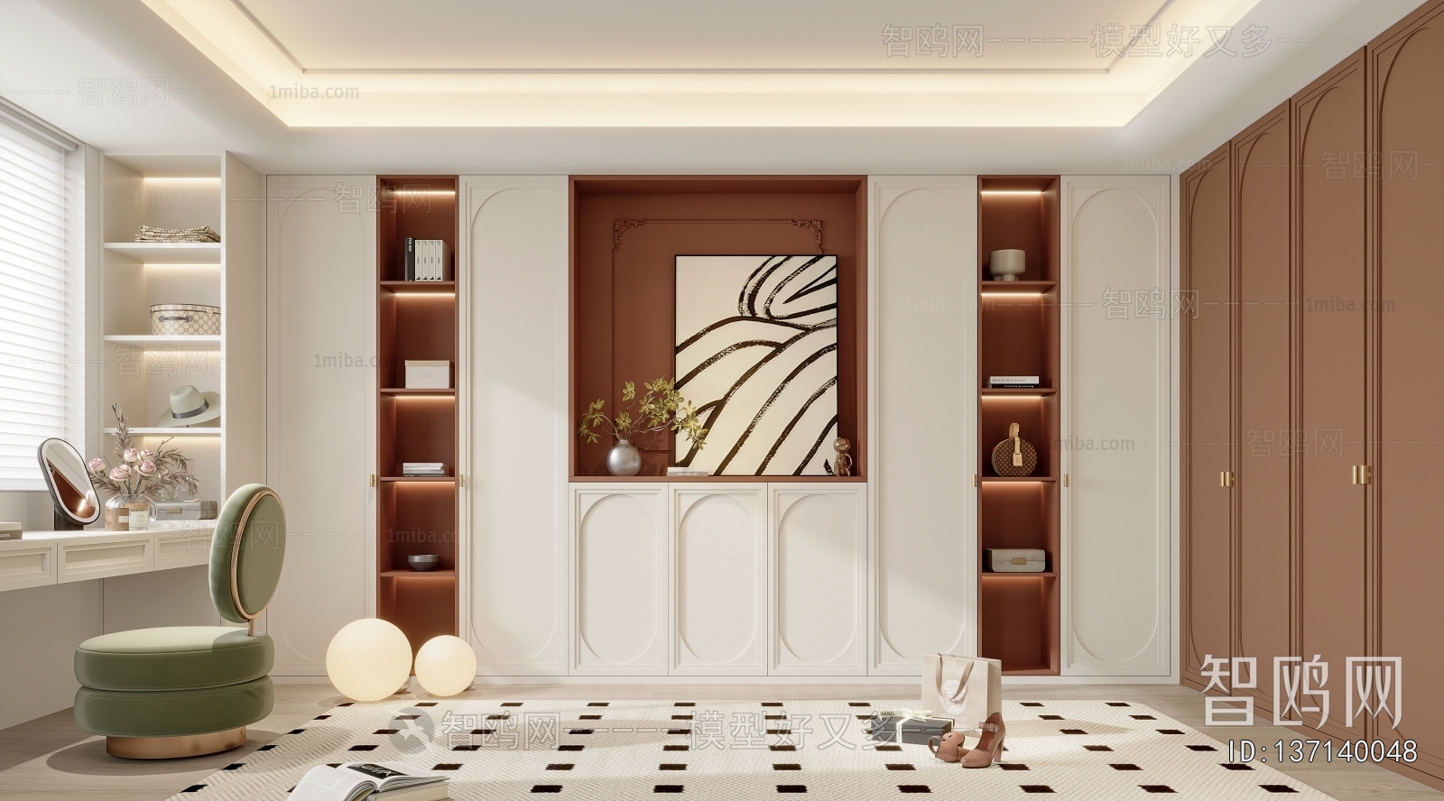 French Style Clothes Storage Area