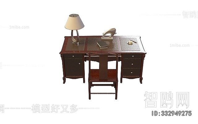 French Style Computer Desk And Chair