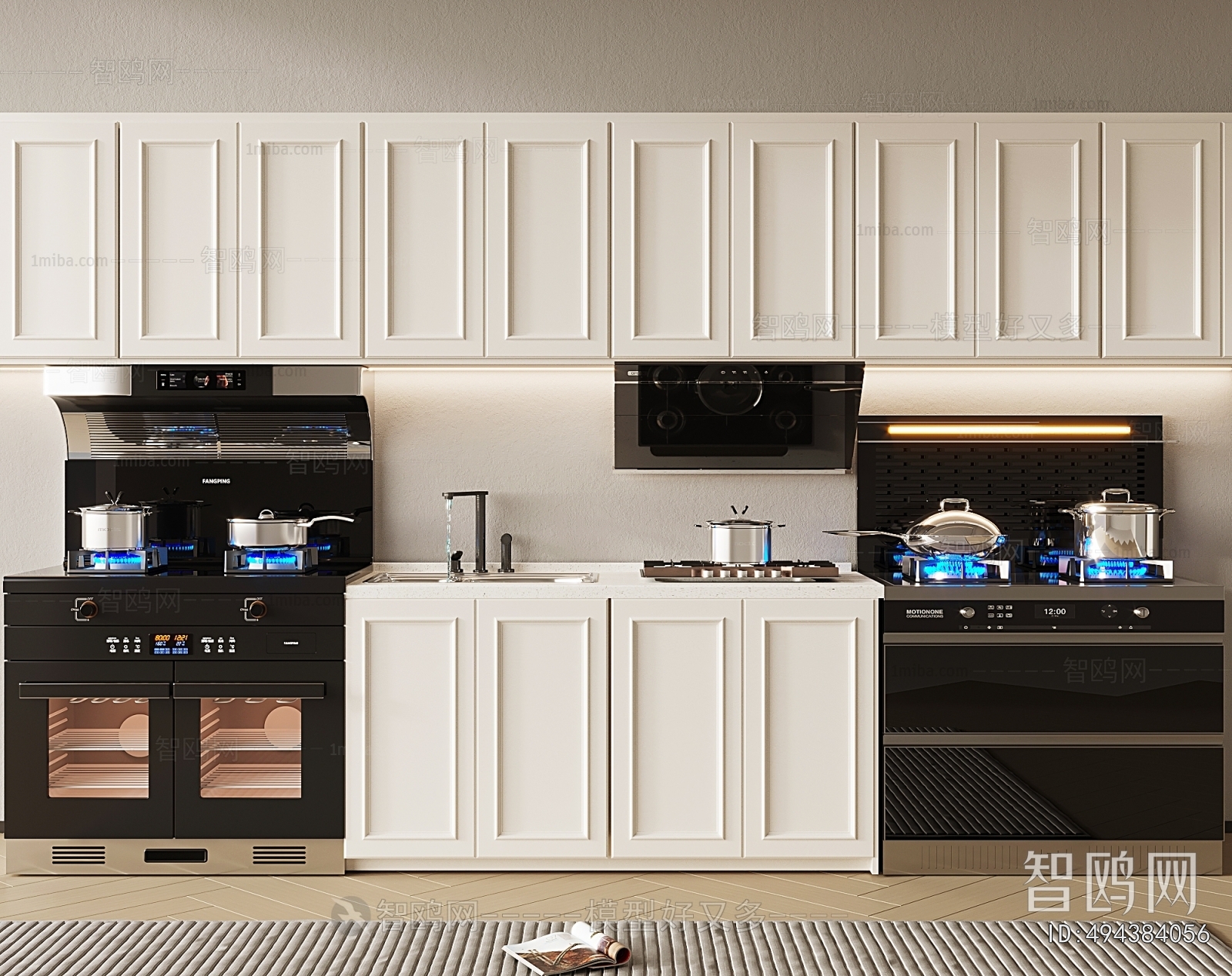 Modern Kitchen Electric Gas Range