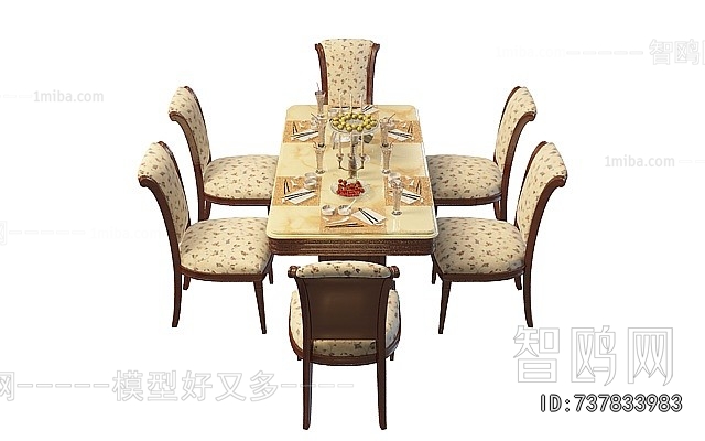 American Style Dining Table And Chairs