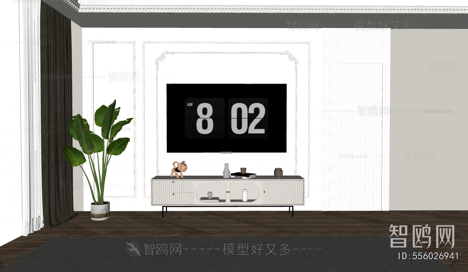 French Style TV Wall