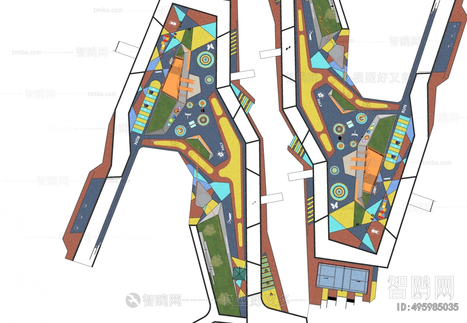 Modern Park Landscape