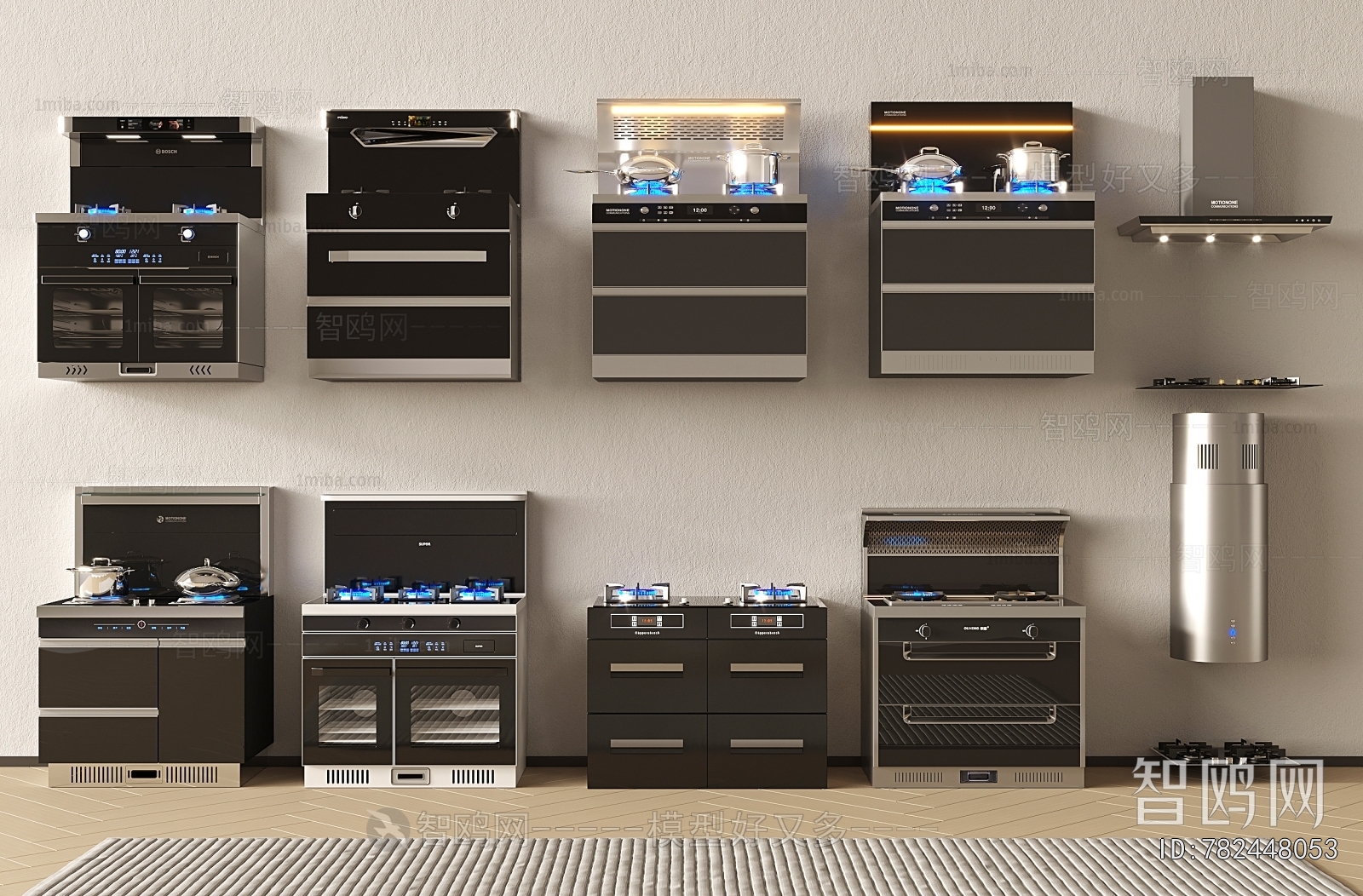 Modern Kitchen Electric Gas Range