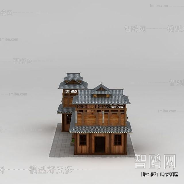 New Chinese Style Ancient Architectural Buildings