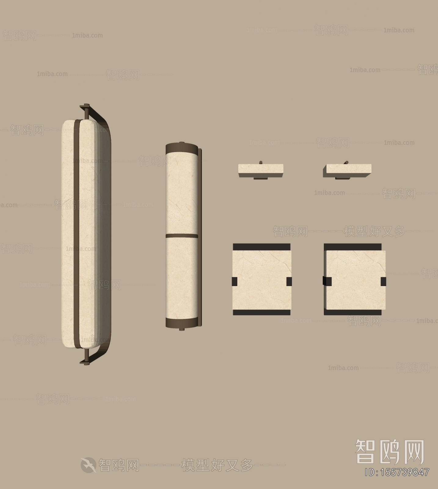 现代金属壁灯组合
